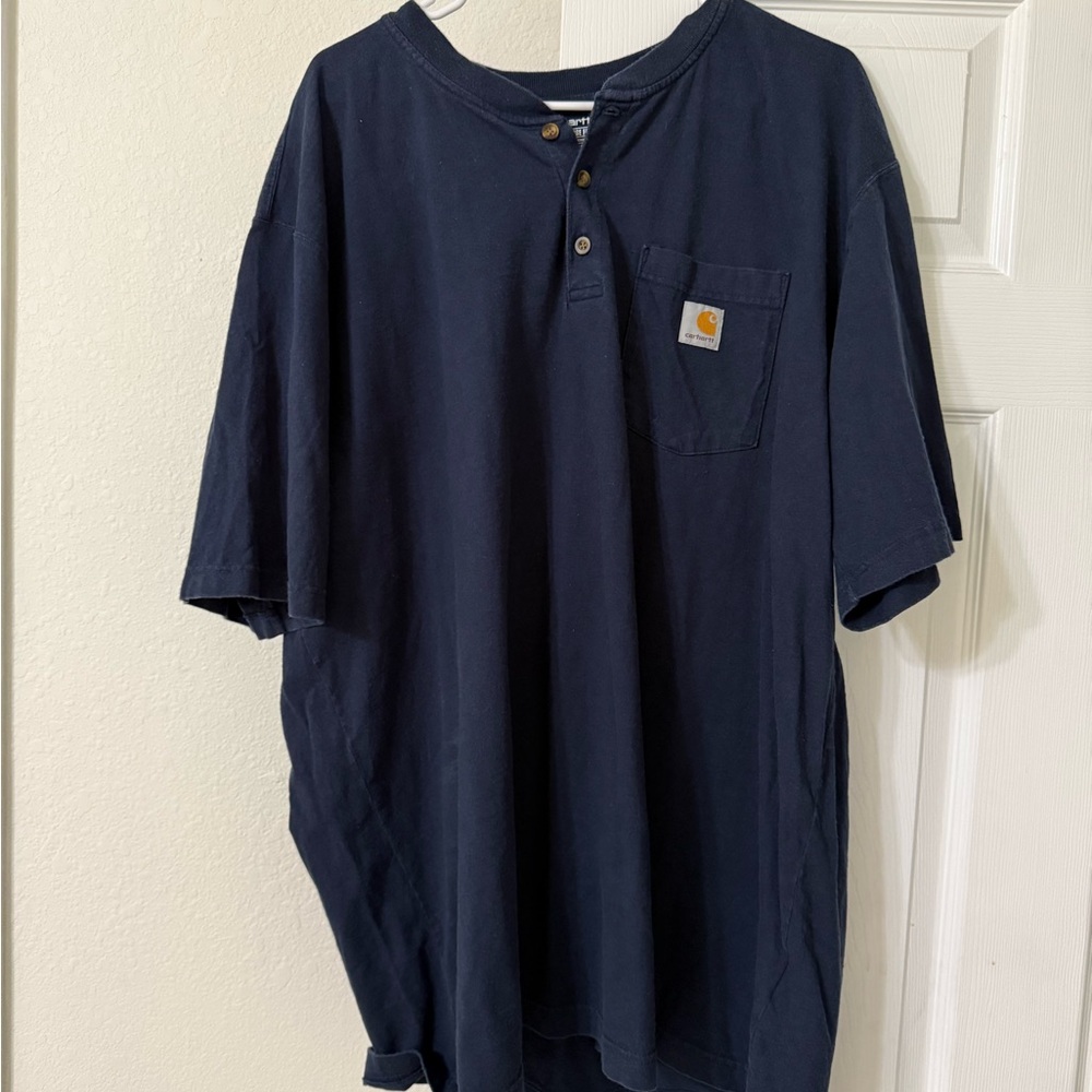 Carhartt Men's Dark Blue Short Sleeve Tee